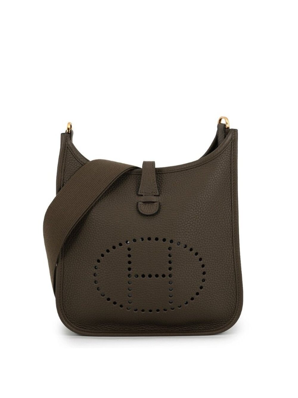 Hermes Shoulder Bag Evelyne 3 23 Vert Roden Gold Taurillon Clemence
